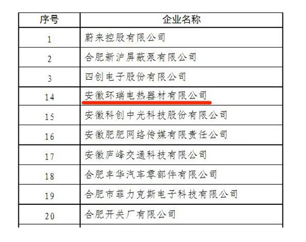 皖美品牌示范企業名單