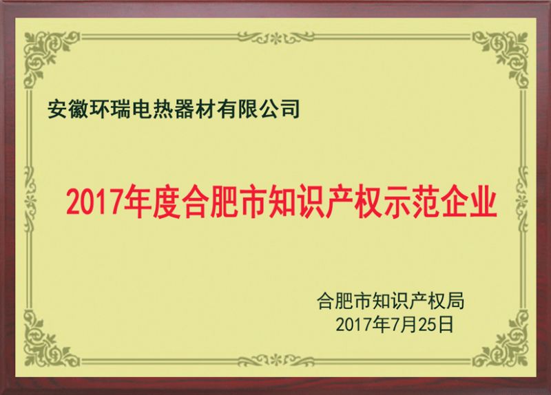 2017年度合肥市知識產權示范企業